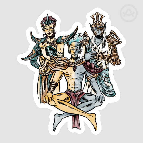 False Gods Sticker
