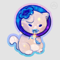 Blueberry Cat! Sticker