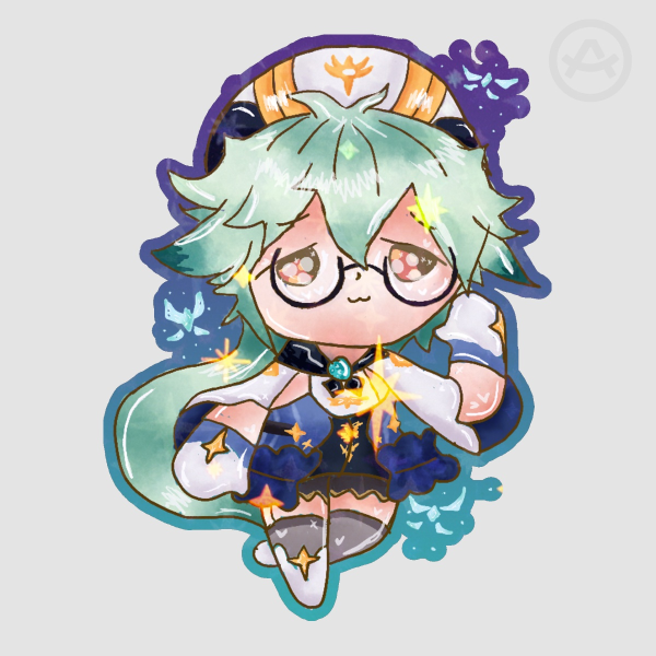 Sucrose Fanart Sticker - Genshin Impact
