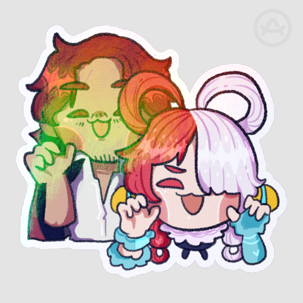 Shanks and Uta Sticker