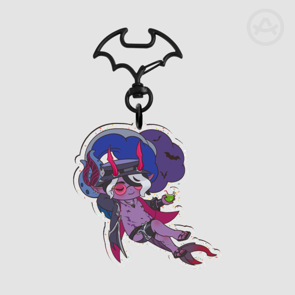 (7x7cm) Sinful S Hwei Glitter Acrylic Keychain