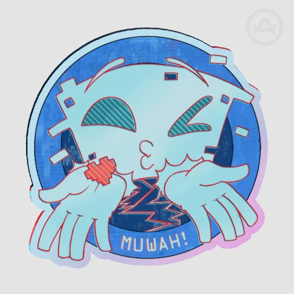 Muwah! System AI Acrylic Pin- Large