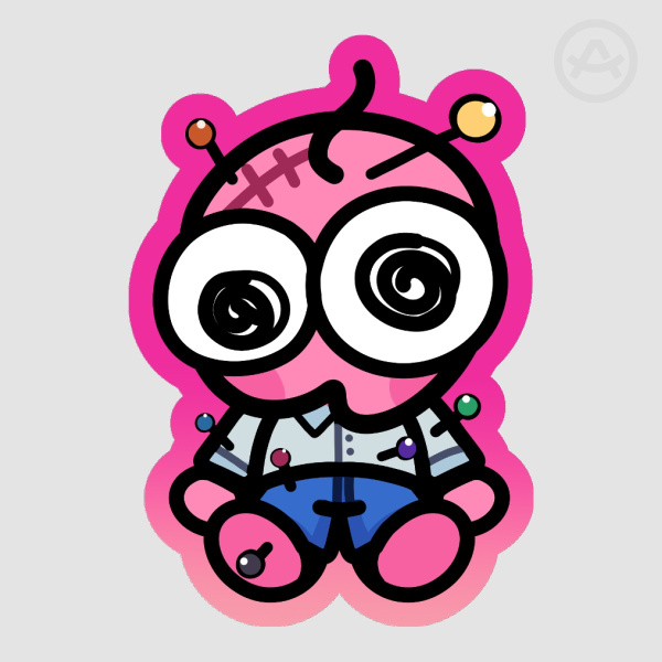 Pim Die Cut Stickers