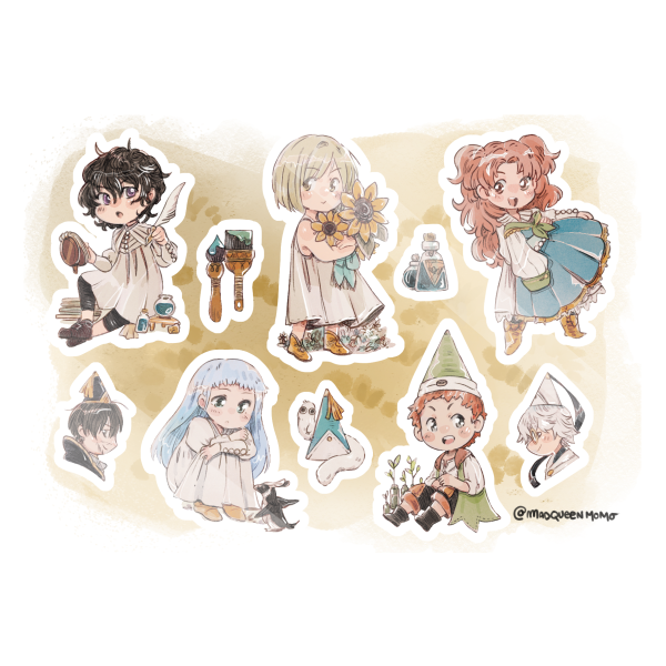 [WHA] Cast sticker sheet vol 1