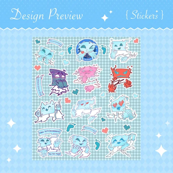 Just Little Guy System AI Stickers Sheet