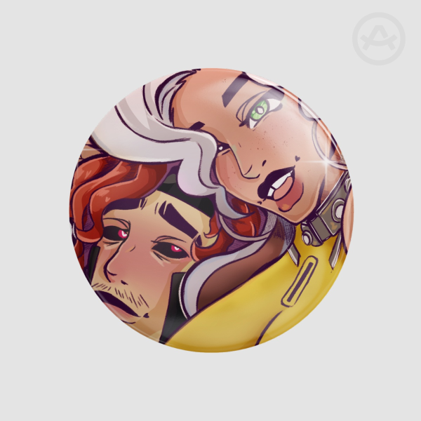 Mr. & Mrs. X  (Button Pins)