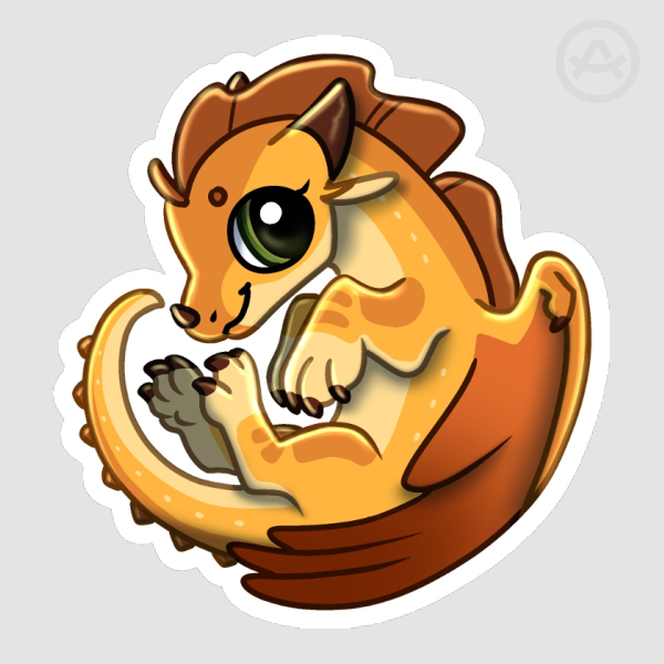 WoF Curlies - Sunny Sticker