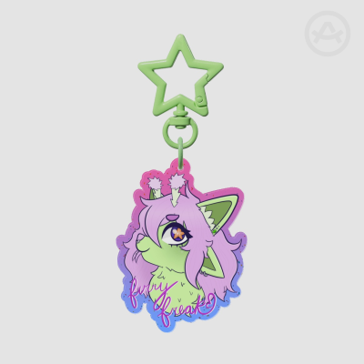 Furry Freak Acrylic Keychain
