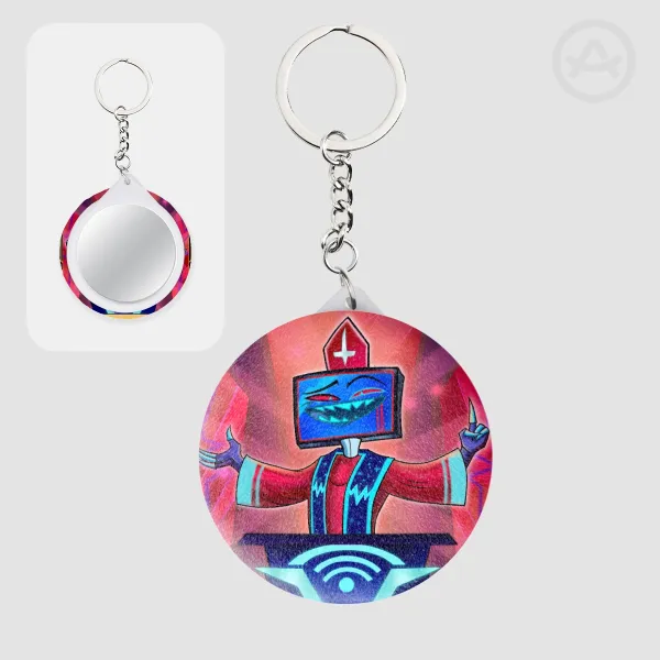 Vox Pope-uli Plush Badge Mirror Keychain
