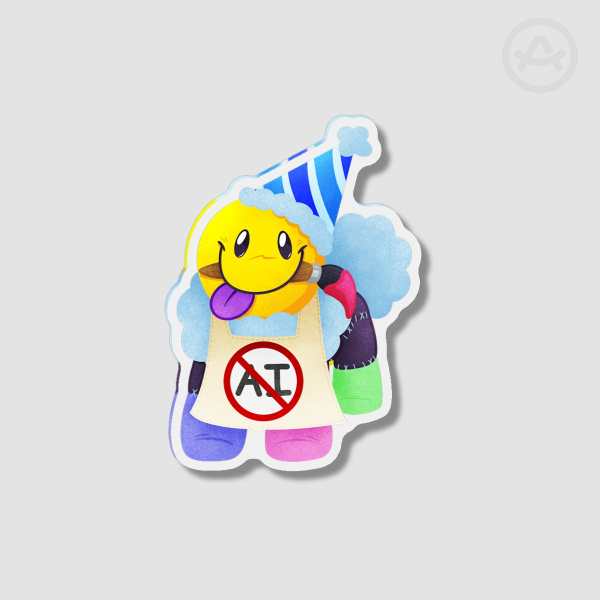 Anti-AI SmileSlop Magnet