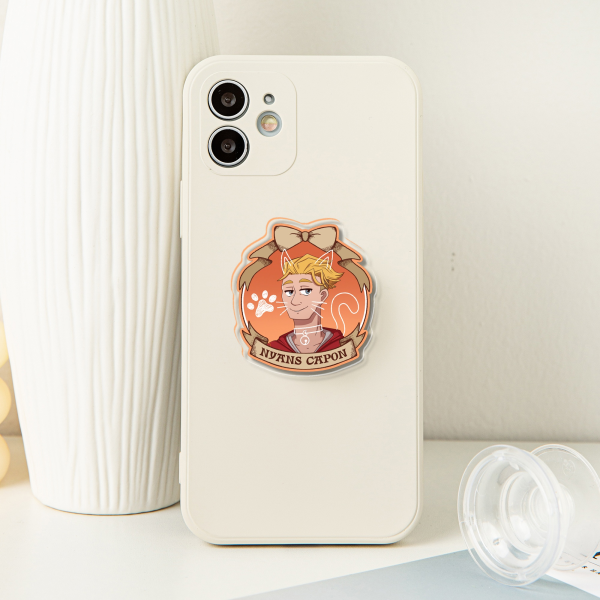 Hans 'Nyans' Capon Acrylic Airbag Phone Holder - 1.96"(50mm), Clear