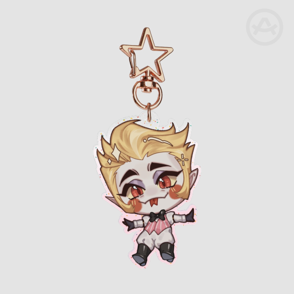 ✦ Tiny Lucifer ✦ Glitter Keychain
