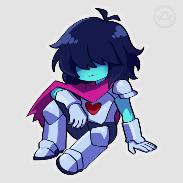 Kris Clear Vinyl Sticker - Deltarune