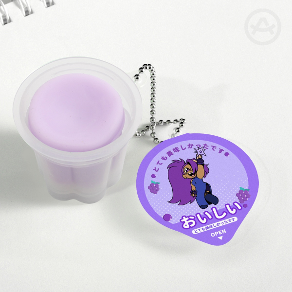 dark enid Squishy Pudding Jelly Keychain