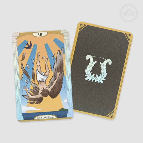 Greek Mythology Tarot Card XII The Hanged Man (Icarus) - Holographic Photocard