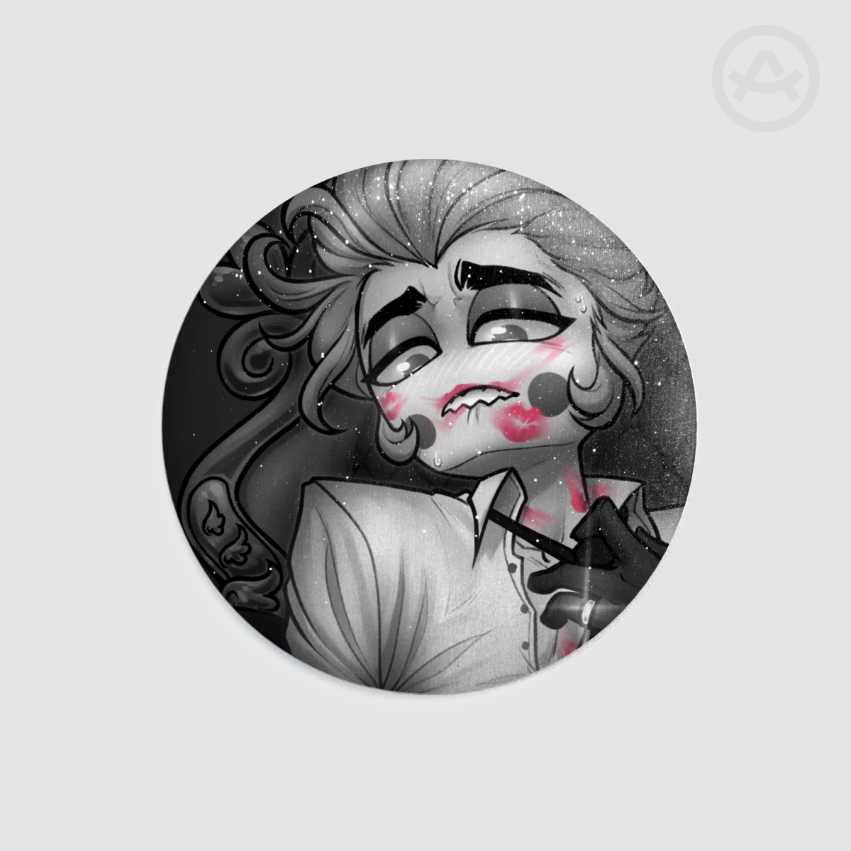 Lucifer - Lipstick [Badge] - Hazbin Hotel