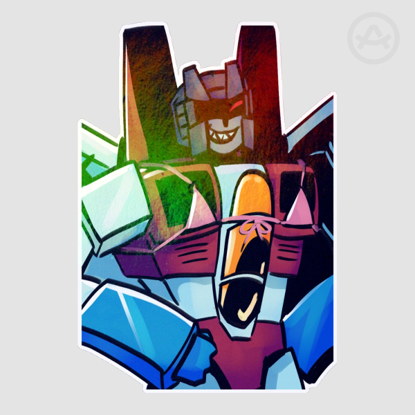 Starscream Tatas Sticker
