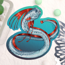 Oarfish Acrylic Pin
