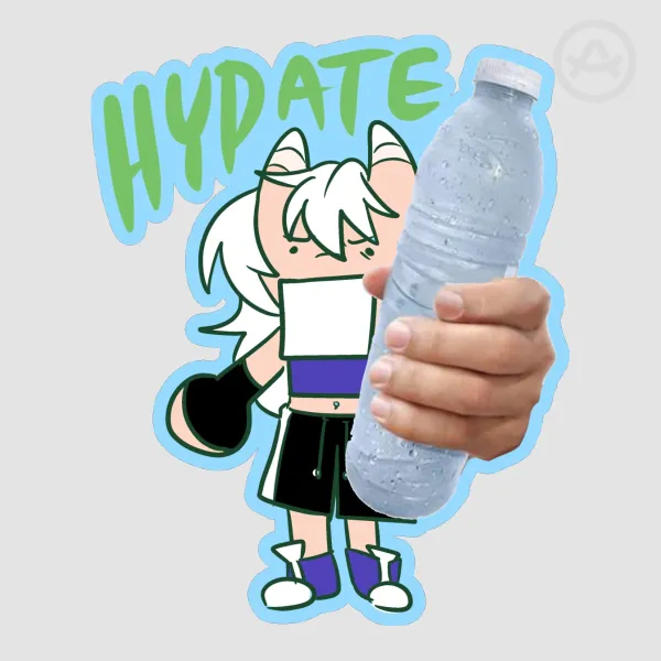 HYDRATE Dedie/Travis Valkrum Sticker