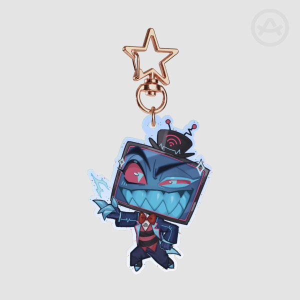 ✦ Tiny Vox ✦ Glitter Keychain