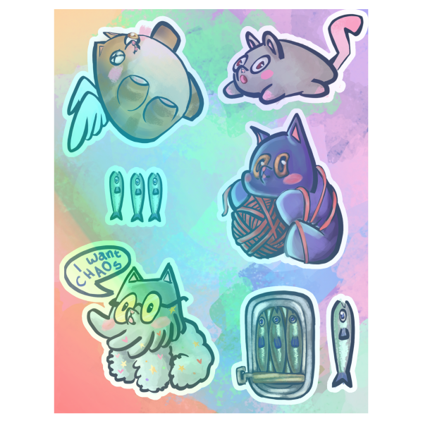 Cats Stickers Sheet