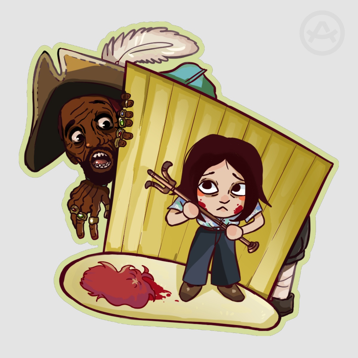 Captain Clark's Chase Sticker Mary's Side