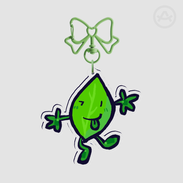Leafy BFDI --- Classic Acrylic Keychain