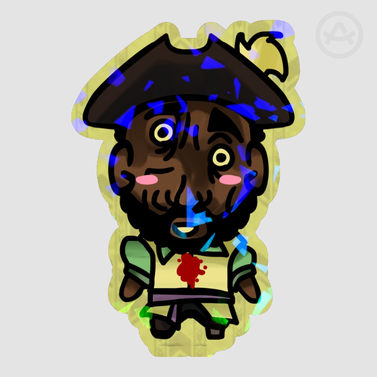 Captain Clark's Cutie Chibi Mini colored Sticker