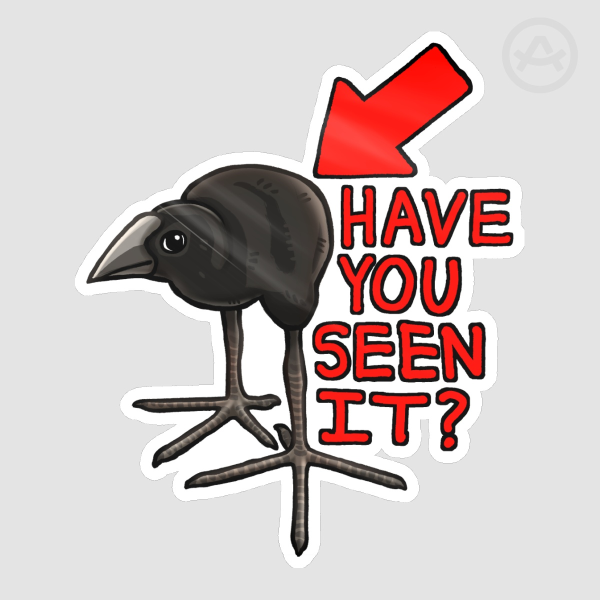Worlds Most Famous Pukeko Big Sticker
