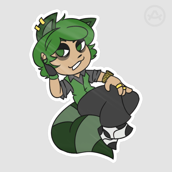 Pecan Glossy Sticker