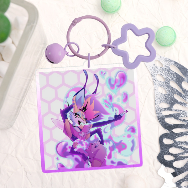 Queen Bee Acrylic Keychain '