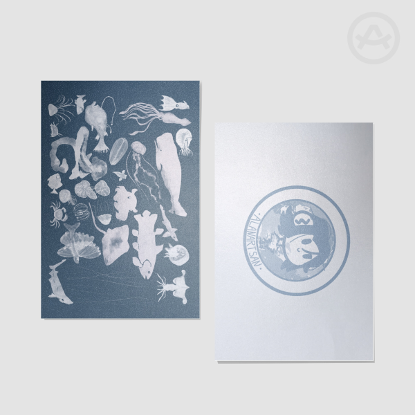 Sea life Aqua 4” x 6” Art Print
