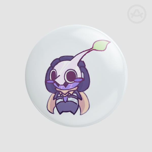 Pikmin Ramattra | Glossy Pin | Overwatch Fanart | EirArchitect
