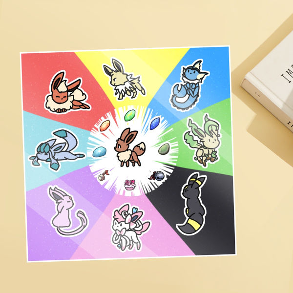Eeveelution Sticker Sheet