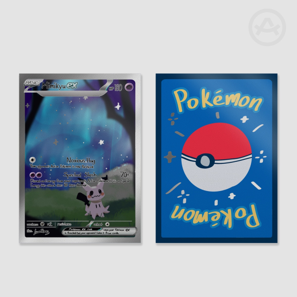 Silver Holographic Mimikyu Card