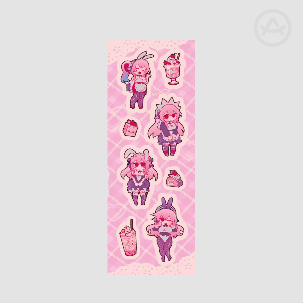 Super Sonico // Pink Mini Sticker Sheet