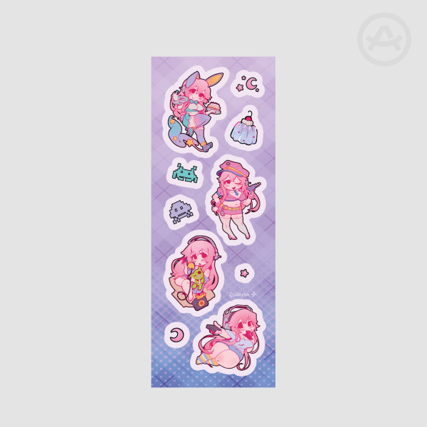 Super Sonico // Lilac Mini Sticker Sheet