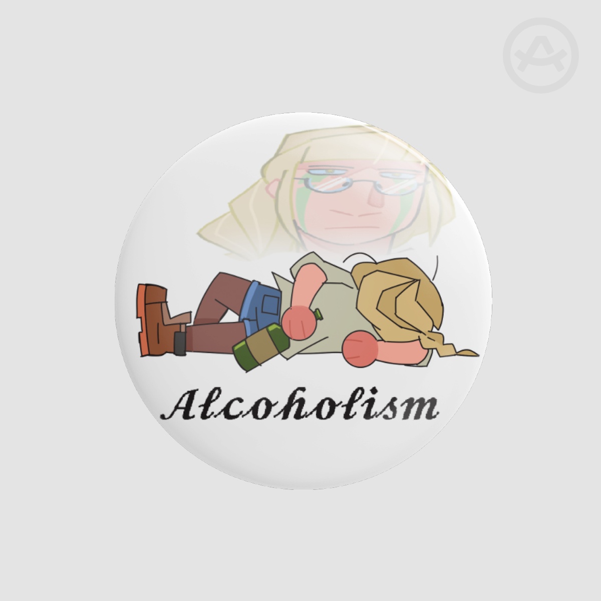 Alcoholism button