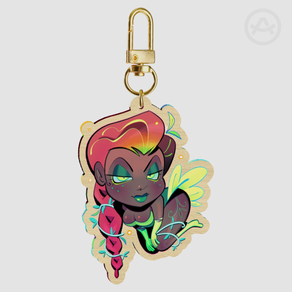 Ivy Wood Keychain