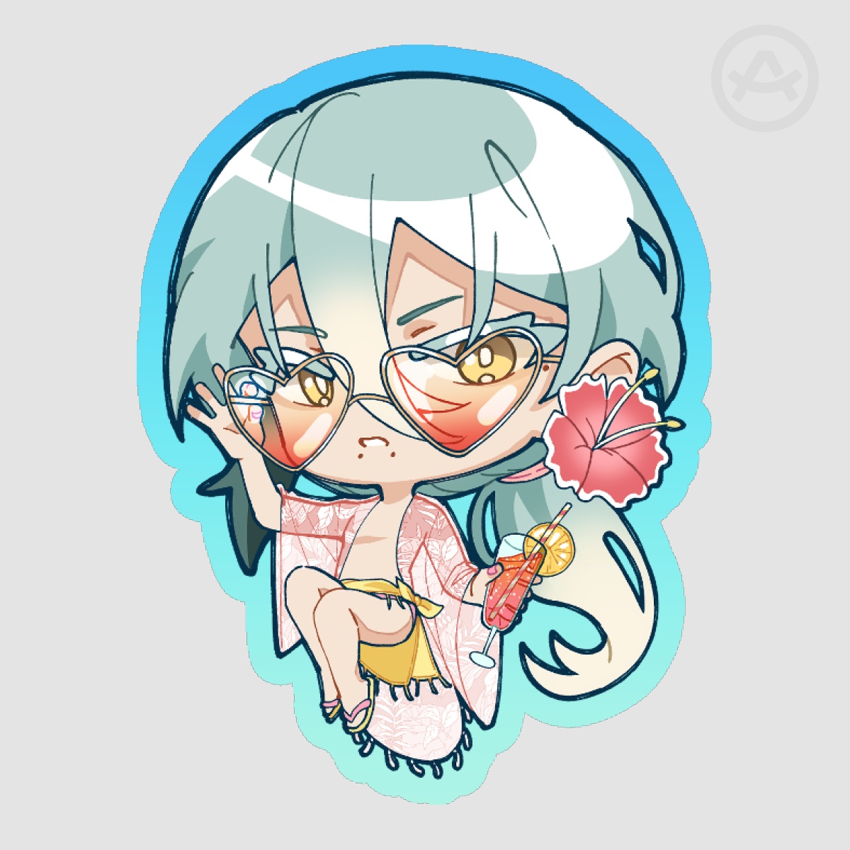 NOIR: Summer Ao Kurage Sticker