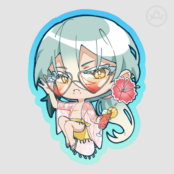 NOIR: Summer Ao Kurage Sticker