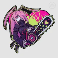 Serratia chainsaw sticker! ♡