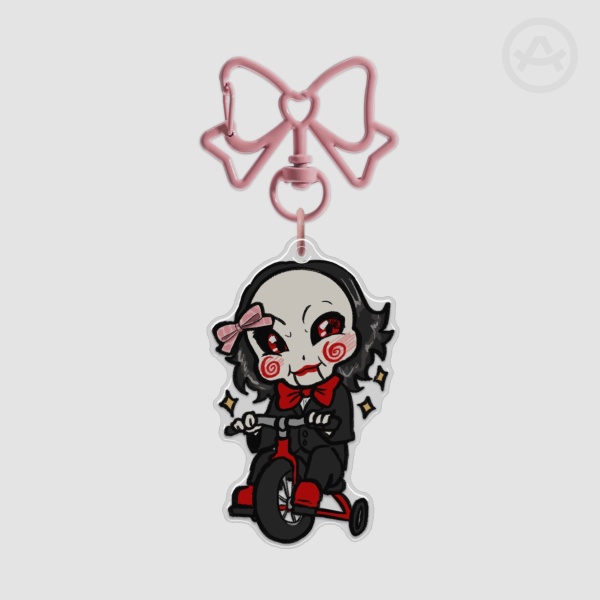 Jigsaw Epoxy Clear Acrylic Keychains