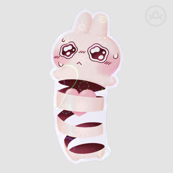 Ribbon Rabbit Sticker