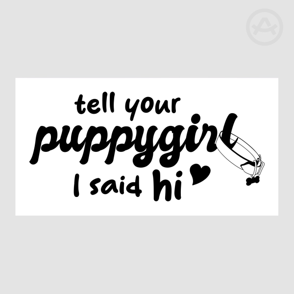 hi puppygirl - sticker