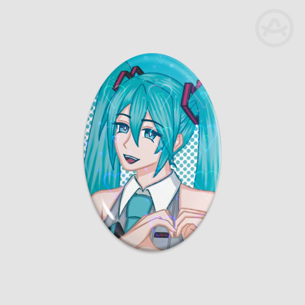 [CV Series] Oval Button - Miku