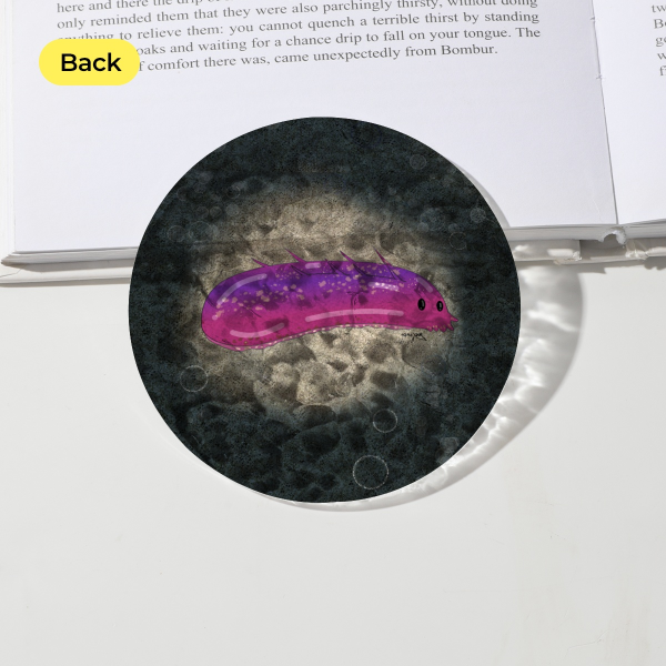 Purple Sea Cucumber Ripple Acrylic Coaster - 3.93""(100mm)
