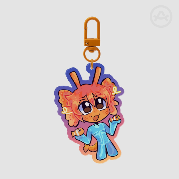 Guppy Acrylic Keychains