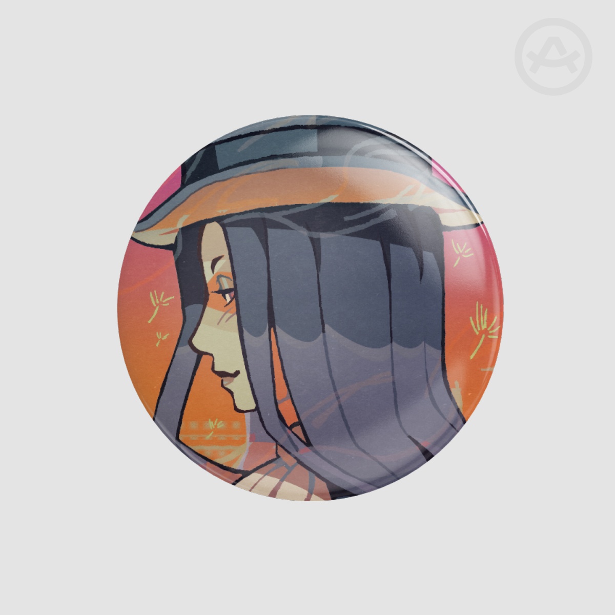 [GG Button Pin] Glossy | Testament