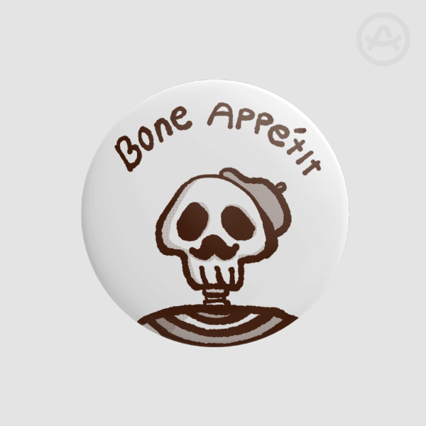 Button Pins - Bone Appétit